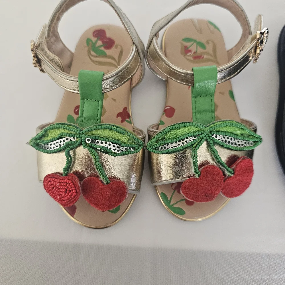 Rachel Shoes Kids Sandals and Shoes - Gold and Black